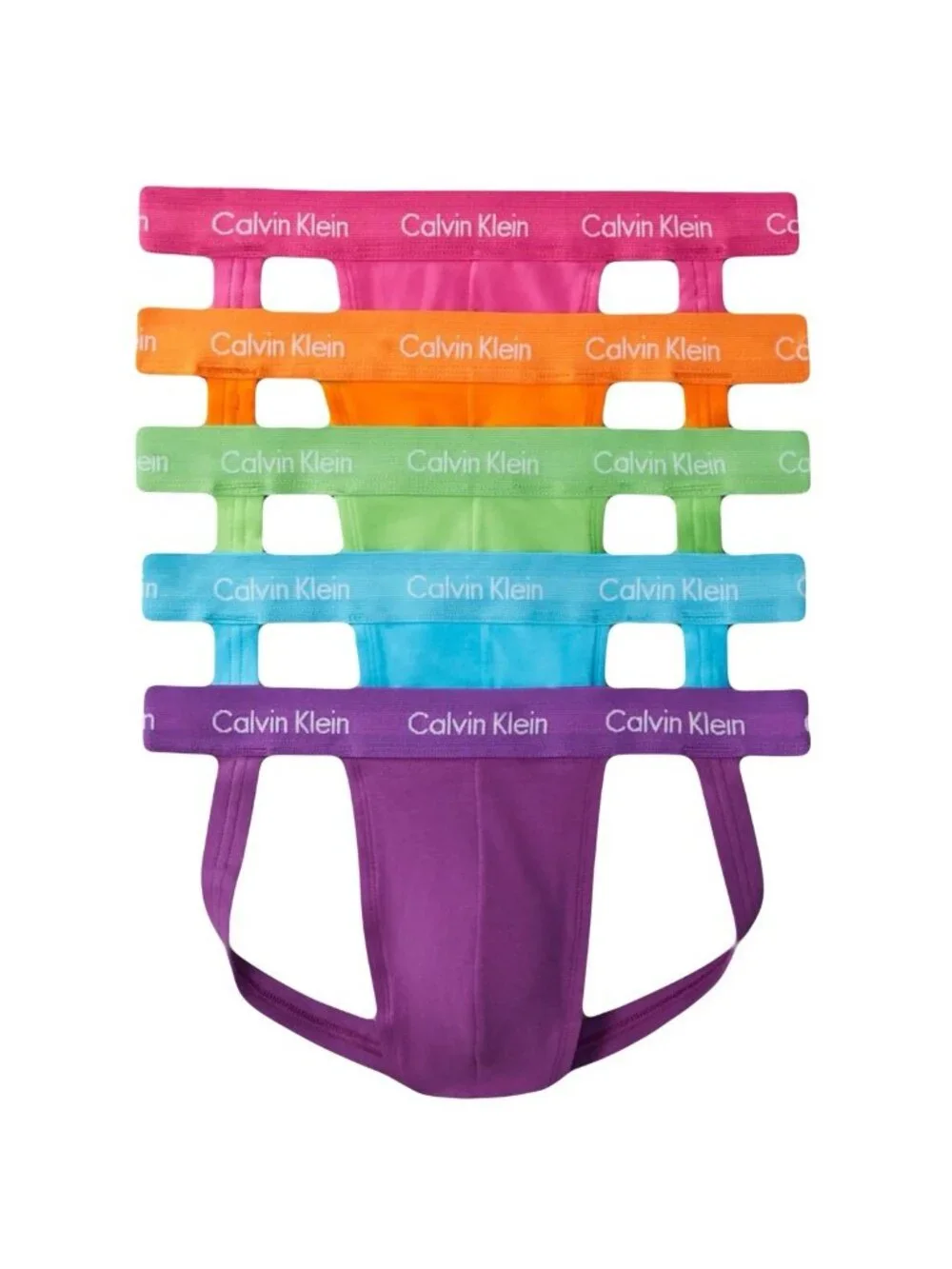 Calvin Klein Men's Pride 5-Pack Jock Strap - Multicolor